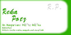 reka potz business card